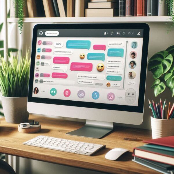 computer and chatbot